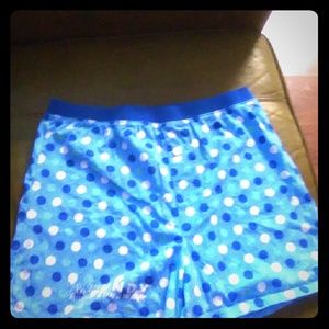 Polka dot ladies boxer style shorts